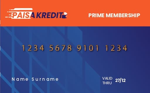 Paisa Kredit Membership Card Front View